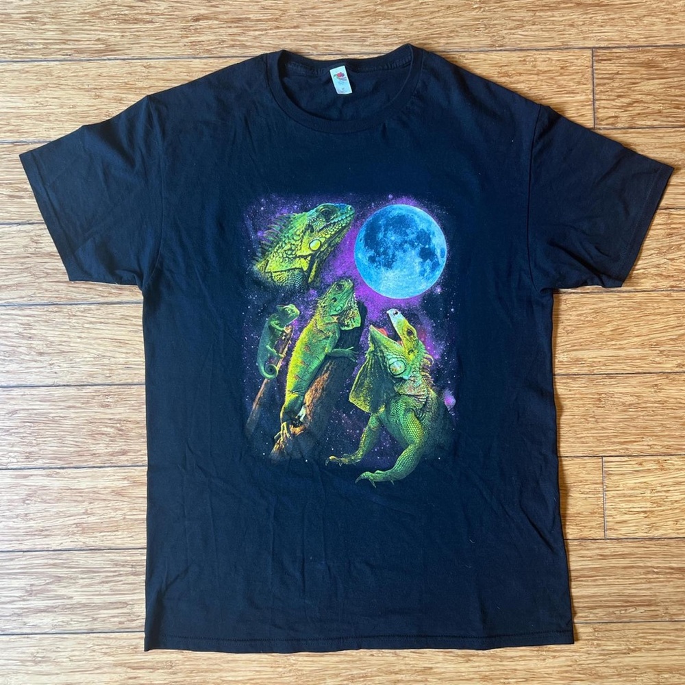Black Reptile Graphic T-Shirt
